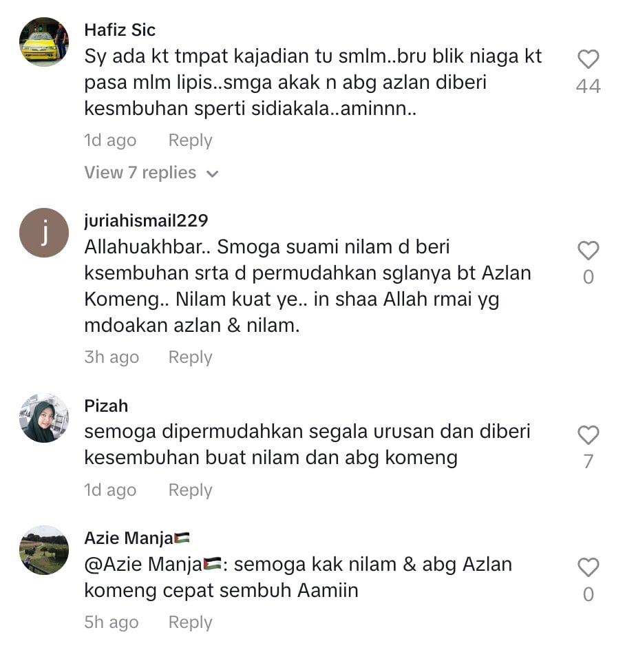 Azlan Komeng patah kaki & tangan, lindung isteri dari tercedera waktu kemalangan 7